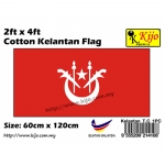 60cm X 120cm Cotton Kelantan Flag